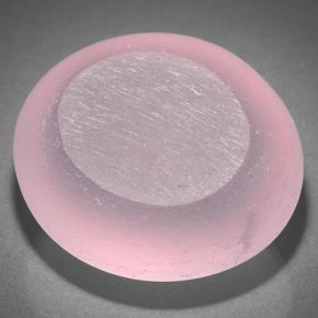 Star Rose Quartz Gemstone in 30.4 x 26.1 mm Size for Sale, Star Rose Quartz Stone in Medium Rose Pink Color