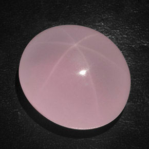 103.40 ct Pink Star Rose Quartz Stone, Natural Star Rose Quartz in Oval Cabochon Shape for Sale