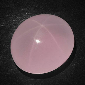 Star Rose Quartz Gemstone in 27 x 24.6 mm Size for Sale, Star Rose Quartz Stone in Pink Color