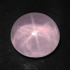 28.96 ct Pink Star Rose Quartz Gemstone, Star Rose Quartz Gem in Oval Cabochon Shape for Sale.