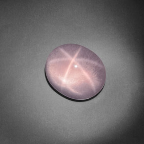 9.13 ct Pink Star Rose Quartz Stone, Natural Star Rose Quartz in Oval Cabochon Shape for Sale