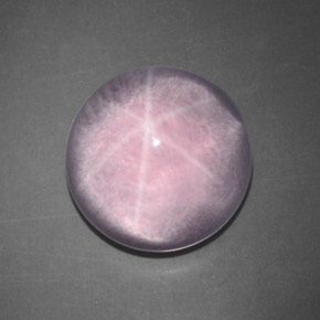 11.05 ct Pink Star Rose Quartz Stone, Natural Star Rose Quartz in Round Cabochon Shape for Sale