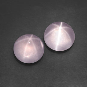 15.25 ct Pink Star Rose Quartz Gemstone, Star Rose Quartz Gem in Round Cabochon Shape for Sale.