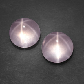 11.68 ct Pink Star Rose Quartz Stone, Natural Star Rose Quartz in Round Cabochon Shape for Sale