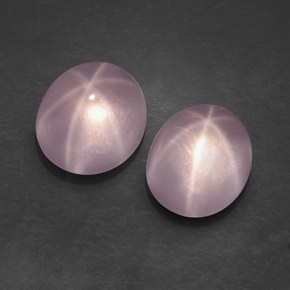 12.79 ct Pink Star Rose Quartz Gemstone, Star Rose Quartz Gem in Oval Cabochon Shape for Sale.