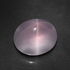 7.11 ct Pink Star Rose Quartz Gemstone, Star Rose Quartz Gem in Oval Cabochon Shape for Sale.