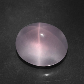 7.11 ct Pink Star Rose Quartz Stone, Natural Star Rose Quartz in Oval Cabochon Shape for Sale