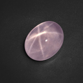 23.84 ct Pink Star Rose Quartz Stone, Natural Star Rose Quartz in Oval Cabochon Shape for Sale