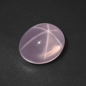 20.76 ct Pink Star Rose Quartz Gemstone, Star Rose Quartz Gem in Oval Cabochon Shape for Sale.
