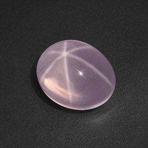 20.76 ct Pink Star Rose Quartz Stone, Natural Star Rose Quartz in Oval Cabochon Shape for Sale