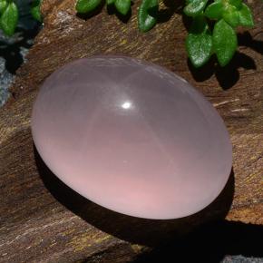 25.2ct Oval Cabochon Pink Star Rose Quartz for sale thumb image of 25.2ct Oval Cabochon Pink Star Rose Quartz (ID: 483519)