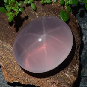 31.6ct Oval Cabochon Pink Star Rose Quartz for sale thumb image of 31.6ct Oval Cabochon Pink Star Rose Quartz (ID: 483555)