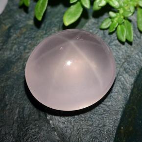27.9ct Oval Cabochon Pink Star Rose Quartz for sale thumb image of 27.9ct Oval Cabochon Pink Star Rose Quartz (ID: 491562)