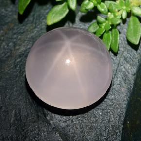 Star Rose Quartz Gemstone in 16.9 mm Size for Sale, Star Rose Quartz Stone in Pink Color