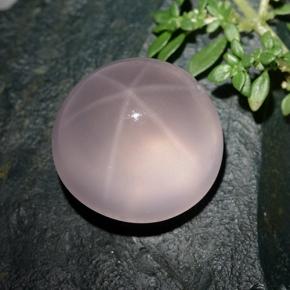 Star Rose Quartz Gemstone in 19.2 mm Size for Sale, Star Rose Quartz Stone in Pink Color