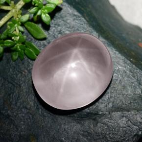 32.5ct Oval Cabochon Pink Star Rose Quartz for sale thumb image of 32.5ct Oval Cabochon Pink Star Rose Quartz (ID: 491927)