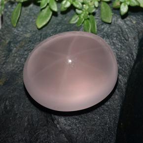 45.9ct Oval Cabochon Pink Star Rose Quartz Gem for sale 45.9ct Oval Cabochon Pink Star Rose Quartz Gem (ID: 491928)