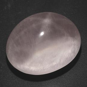 57.39 ct Pink Star Rose Quartz Stone, Natural Star Rose Quartz in Oval Cabochon Shape for Sale