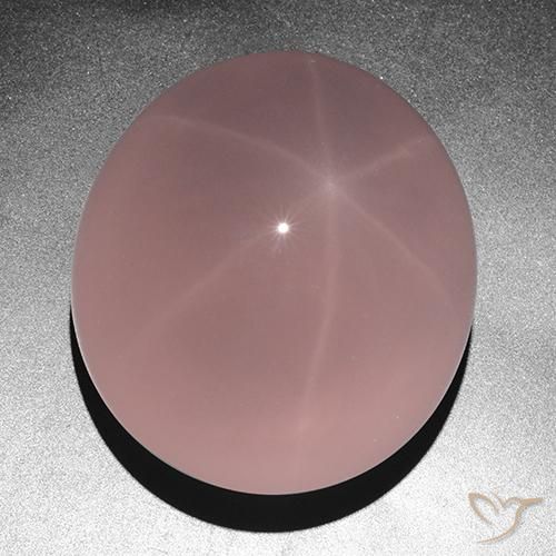 Quarzo rosa stellato Ovale cabochon da 263,05 ct dal Sud Africa, dimensione 39,1 x 35mm, purezza Translucent, pietra preziosa naturale non trattati, Quarzo rosa stellato 1pc in colore Rosa rosa, durezza Mohs di 6,5 - 7 adatto per gioielli da indossare ogni giorno, Photo A
