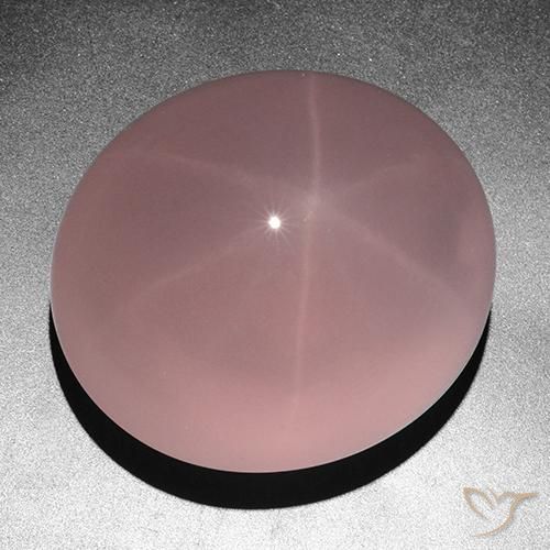 263.05 ct Pink Star Rose Quartz Stone, Natural Star Rose Quartz in Oval Cabochon Shape for Sale