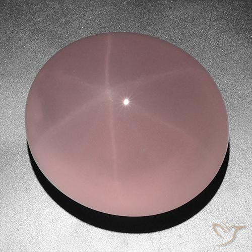 Star Rose Quartz Gemstone in 39.1 x 35 mm Size for Sale, Star Rose Quartz Stone in Rose Pink Color
