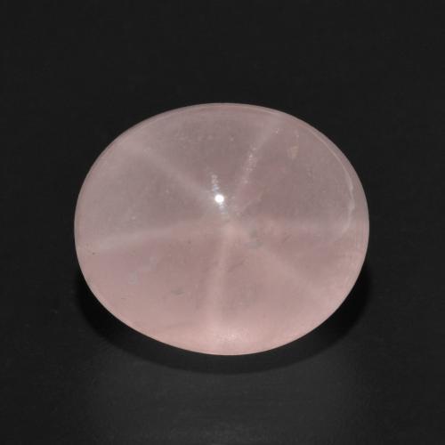 7.77 ct Pink Star Rose Quartz Stone, Natural Star Rose Quartz in Oval Cabochon Shape for Sale