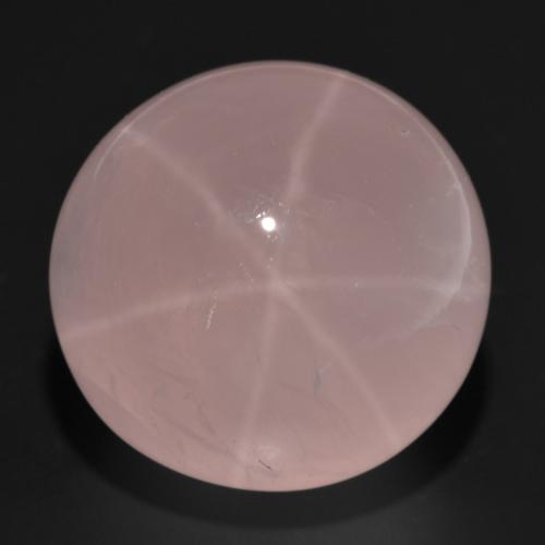 Medium Pink Sternrosenquarz Edelstein - 43.5ct Rund Cabochon (ID: 593875)