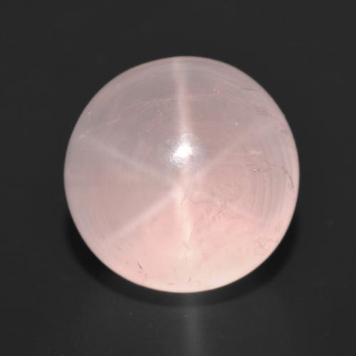 12.13 ct Pink Star Rose Quartz Stone, Natural Star Rose Quartz in Round Cabochon Shape for Sale