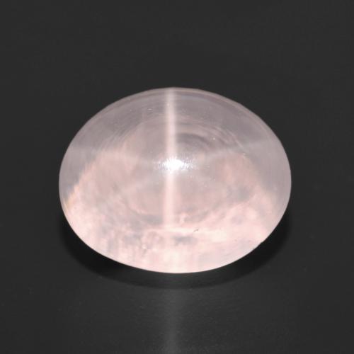 6.86 ct Pink Star Rose Quartz Gemstone, Star Rose Quartz Gem in Oval Cabochon Shape for Sale.