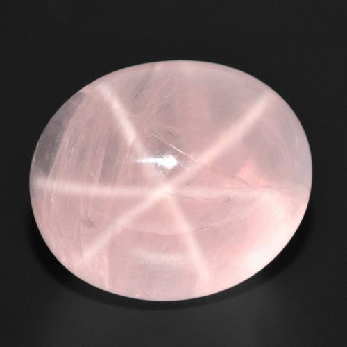 Quarzo rosa stellato Ovale cabochon da 38,87 ct dal Sud Africa, dimensione 20,3 x 17,1mm, purezza Translucent, pietra preziosa naturale non trattati, Quarzo rosa stellato 1pc in colore Rosa corallo, durezza Mohs di 6,5 - 7 adatto per gioielli da indossare ogni giorno, Photo A