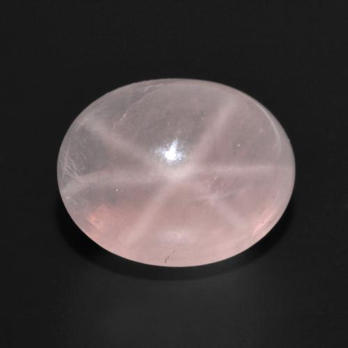Светло-розовый Звездчатый Розовый Кварц Камень - 11.1ct Овал Кабошон (ID: 599300)