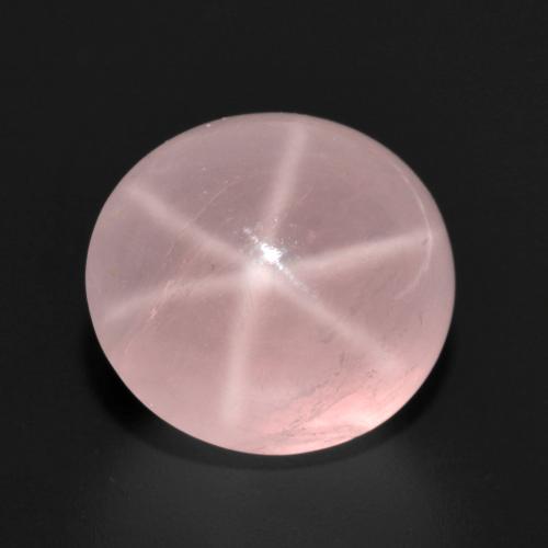 Medium-Light Pink Star Rose Quartz Gem - 12.6ct Oval Cabochon (ID: 599304)