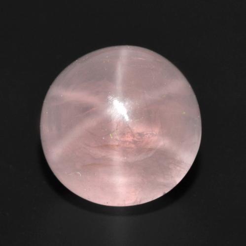 Coral Pink Sternrosenquarz Edelstein - 11.2ct Rund Cabochon (ID: 599306)