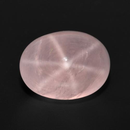 Оттенки розового Звездчатый Розовый Кварц Камень - 11.2ct Овал Кабошон (ID: 599309)