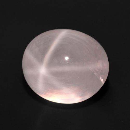 Светло-розовый Звездчатый Розовый Кварц Камень - 11.4ct Овал Кабошон (ID: 599310)