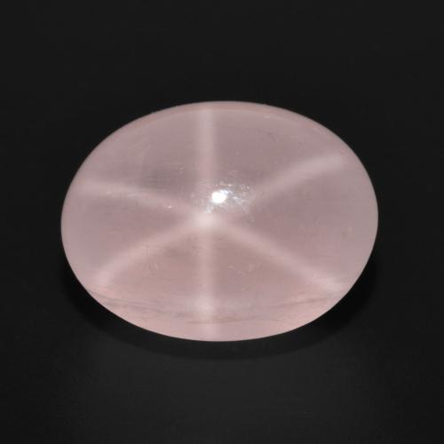 Rosado claro medio Cuarzo Rosa Estrella Gema - 12.7ct Cabujón Óvalo (ID: 599311)