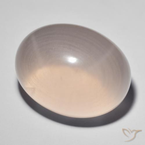 41.38 ct Pink Star Rose Quartz Stone, Natural Star Rose Quartz in Oval Cabochon Shape for Sale