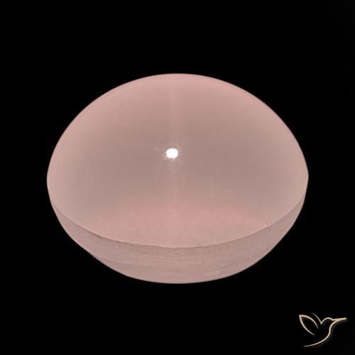 Star Rose Quartz Gemstone in 24.3 x 20.4 mm Size for Sale, Star Rose Quartz Stone in Light Pink Color