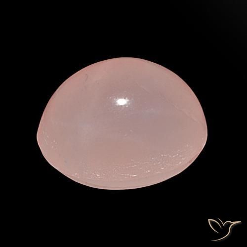 Star Rose Quartz Gemstone in 21.8 x 16.6 mm Size for Sale, Star Rose Quartz Stone in Medium Pink Color