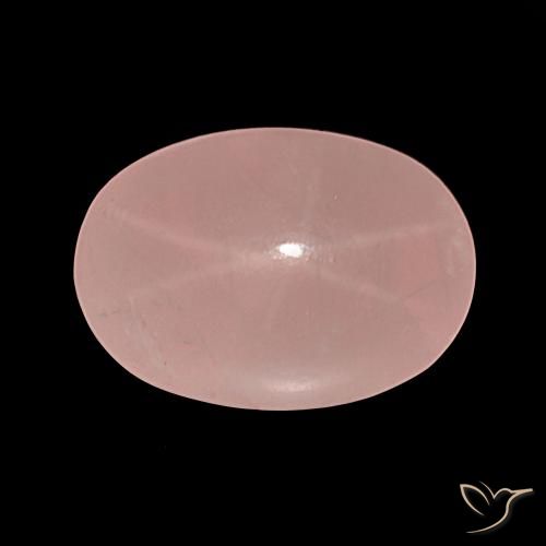 38.81ct Rose Pink Star Rose Quartz, Oval, Translucent