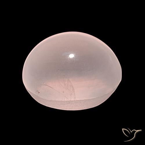 Star Rose Quartz Gemstone in 21.5 x 15.7 mm Size for Sale, Star Rose Quartz Stone in Light Pink Color