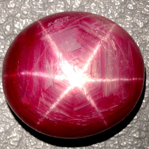 27.00 ct Red Star Ruby Gemstone, Star Ruby Gem in Oval Cabochon Shape for Sale.