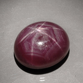 33.78 ct Red Star Ruby Gemstone, Star Ruby Gem in Oval Cabochon Shape for Sale.