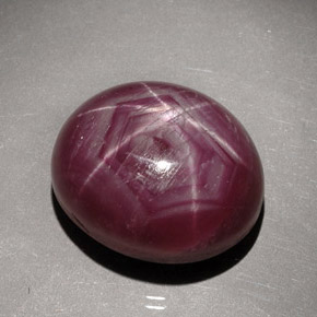 33.78 ct Red Star Ruby Stone, Natural Star Ruby in Oval Cabochon Shape for Sale