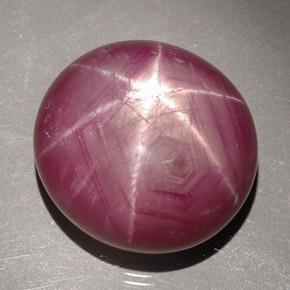 31.54 ct Red Star Ruby Gemstone, Star Ruby Gem in Oval Cabochon Shape for Sale.