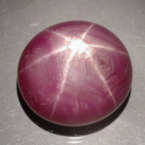 31.54 ct Red Star Ruby Stone, Natural Star Ruby in Oval Cabochon Shape for Sale