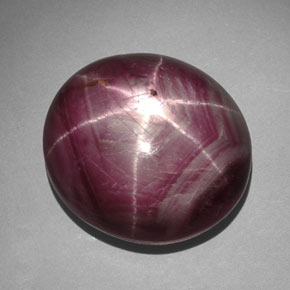 55.95 ct Red Star Ruby Stone, Natural Star Ruby in Oval Cabochon Shape for Sale