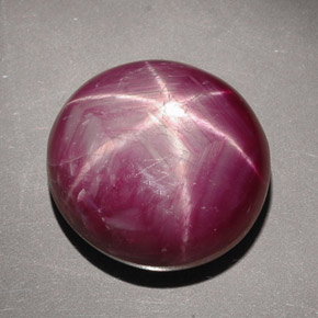 34.16 ct Red Star Ruby Gemstone, Star Ruby Gem in Oval Cabochon Shape for Sale.
