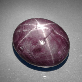89.27 ct Red Star Ruby Stone, Natural Star Ruby in Oval Cabochon Shape for Sale