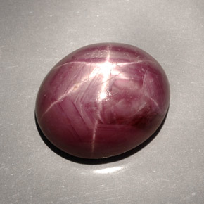 33.66 ct Red Star Ruby Gemstone, Star Ruby Gem in Oval Cabochon Shape for Sale.